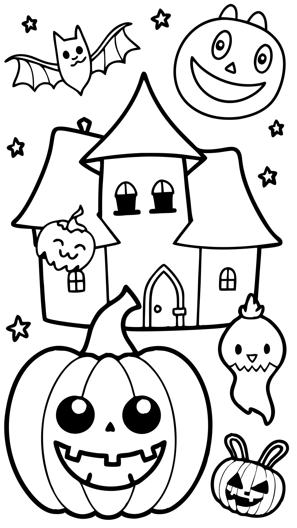 Páginas de Halloween para colorear gratis